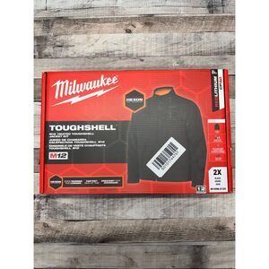 Milwaukee M12 Heated Toughshell Jacket 2X Black Kit Battery Charger CP3.0 Pro